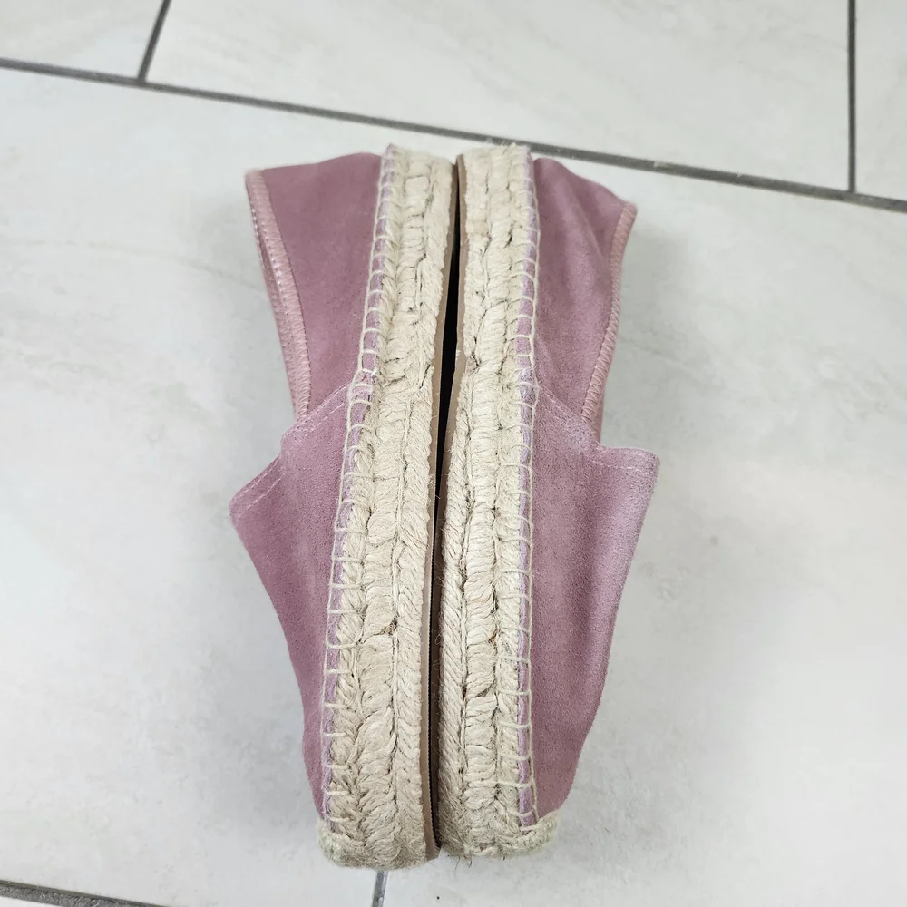 Jack Rogers women's Riley Suede Espadrille slip-on Flat shoes In Mauve 8.5 M - Picture 11 of 15